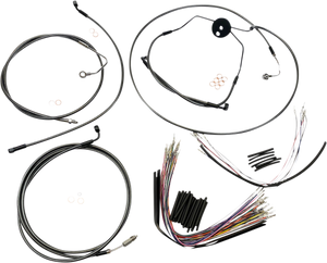 Magnum - Control Cable Kit - Black Pearl - Black Pearl Designer Handlebar Installation Kit - 487021