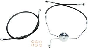 Magnum - Brake Line - Front - XR - Black - XR Stainless Extreme Response Front DOT Brakeline Kit - SBC1307-33