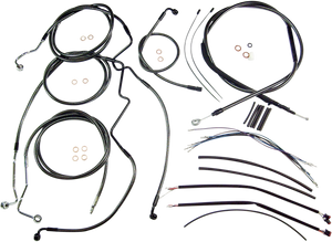 Magnum - Control Cable Kit - Black Pearl - Black Pearl Designer Handlebar Installation Kit - 487482