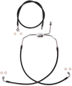 Magnum - Brake Line Kit - XR - Black - XR Stainless Extreme Response Front DOT Brakeline Kit - SBC1305-31 Magnum - Brake Line Kit - XR - Black - XR Stainless Extreme Response Front DOT Brakeline Kit - SBC1305-31
