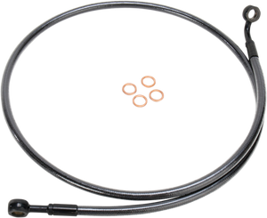 Magnum - Brake Line - 180/60° - 44" - Black Pearl - E-Z Align DOT Braided Single Disc Front Brake Line - 46744SW