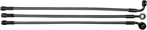 Magnum - Brake Line - 10 mm-90° - 33" - Black Pearl - Alternate Length Designer Series Braided Non-ABS Front Upper Brake Line Kit - 47233 Magnum - Brake Line - 10 mm-90° - 33" - Black Pearl - Alternate Length Designer Series Braided Non-ABS Front Upper Brake Line Kit - 47233