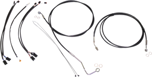 Magnum - Control Cable Kit - XR - Black/Chrome - XR Handlebar Installation Kit - 489421 Magnum - Control Cable Kit - XR - Black/Chrome - XR Handlebar Installation Kit - 489421