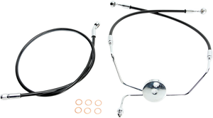 Magnum - Brake Line - Front - XR - Black - XR Stainless Extreme Response Front DOT Brakeline Kit - SBC1304-33 Magnum - Brake Line - Front - XR - Black - XR Stainless Extreme Response Front DOT Brakeline Kit - SBC1304-33