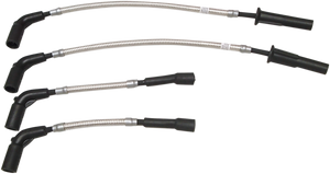 Magnum - Spark Plug Wire Set - Polished Stainless - Softail '18+ - Braided Spark Plug Wire - 3047S Magnum - Spark Plug Wire Set - Polished Stainless - Softail '18+ - Braided Spark Plug Wire - 3047S