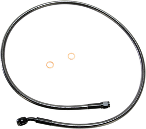 Magnum - Brake Line - 10 mm-35° - 36" - Black Pearl - Alternate Length Designer Series ABS-Specific Front Brake Line Kit - AS47136 Magnum - Brake Line - 10 mm-35° - 36" - Black Pearl - Alternate Length Designer Series ABS-Specific Front Brake Line Kit - AS47136