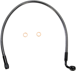 Magnum - Brake Line - 10mm-35° - 21" - Black Pearl - Designer Series DOT ABS-Specific Upper Brake Line Kit - AS47221 Magnum - Brake Line - 10mm-35° - 21" - Black Pearl - Designer Series DOT ABS-Specific Upper Brake Line Kit - AS47221
