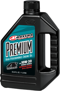 Maxima Racing Oil - Premium High Performance Mineral 4T Engine Oil - 10W30 - 1L - Premium High Performance Mineral 4T Engine Oil - 30-20901 Maxima Racing Oil - Premium High Performance Mineral 4T Engine Oil - 10W30 - 1L - Premium High Performance Mineral 4T Engine Oil - 30-20901