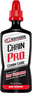 Maxima Racing Oil - Chain Lubricant - Dry - 4 U.S. fl oz. - Chain Pro Chain Lube - Dry Formula - 95-03904 Maxima Racing Oil - Chain Lubricant - Dry - 4 U.S. fl oz. - Chain Pro Chain Lube - Dry Formula - 95-03904
