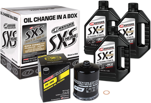 Maxima Racing Oil - SXS Synthetic Oil Change Kit - Polaris - 5W-50 - SXS/UTV Synthetic Quick Oil Change Kit - 90-189013 Maxima Racing Oil - SXS Synthetic Oil Change Kit - Polaris - 5W-50 - SXS/UTV Synthetic Quick Oil Change Kit - 90-189013