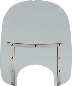 Memphis Shades - Memphis Slim Windshield - 17" - 9" Headlight Cutout - Black Smoke - Memphis Slim Windshield - MEM42212