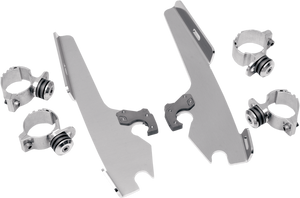 Memphis Shades - Fats/Slim Trigger Lock Mounting Kit - Wide - Fats/Slim Windshield  Trigger-Lock Complete Mount Kit - MEM8968