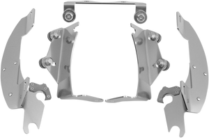 Memphis Shades - Batwing Trigger Lock Mounting Kit - VN 900C - Polished - Fats/Slim Windshield Trigger-Lock Complete Mount Kit - MEK1911 Memphis Shades - Batwing Trigger Lock Mounting Kit - VN 900C - Polished - Fats/Slim Windshield Trigger-Lock Complete Mount Kit - MEK1911