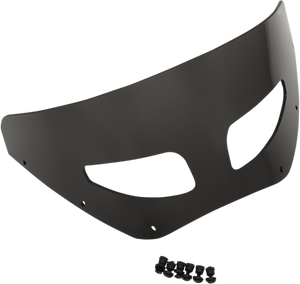 Memphis Shades - Roadwarrior Cafe Shield - Vented - Dark Black Smoke - 7" - Road Warrior Windshield  Includes Vent - MEP87210 Memphis Shades - Roadwarrior Cafe Shield - Vented - Dark Black Smoke - 7" - Road Warrior Windshield  Includes Vent - MEP87210