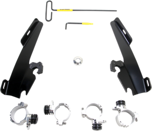 Memphis Shades - Batwing - Mounting Kit - Black - XL - Batwing Fairing Trigger-Lock Mounting Kit - MEB1999 Memphis Shades - Batwing - Mounting Kit - Black - XL - Batwing Fairing Trigger-Lock Mounting Kit - MEB1999