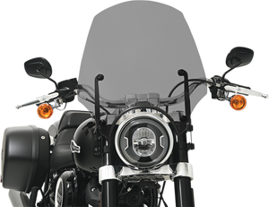 Memphis Shades - El Paso Windshield - 17" - 9" Headlight Cutout - Black Smoke - El Paso Sportshield  9" - MEP5273 Memphis Shades - El Paso Windshield - 17" - 9" Headlight Cutout - Black Smoke - El Paso Sportshield  9" - MEP5273