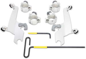 Memphis Shades - Trigger Lock Sportshield Mounting Kit - Vegas - Polished - No-Tool Trigger-Lock Mount Kit for Sportshield - MEK2020