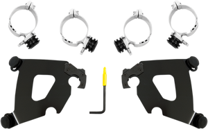 Memphis Shades - Cafe Mounting Kit - Black - FXLR - Cafe Fairing Trigger-Lock Hardware Kit - MEB2034 Memphis Shades - Cafe Mounting Kit - Black - FXLR - Cafe Fairing Trigger-Lock Hardware Kit - MEB2034