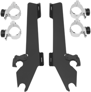 Memphis Shades - Batwing Trigger Lock Mounting Kit - VTX 1300 - Fats/Slim Windshield Trigger-Lock Complete Mount Kit - MEM8994