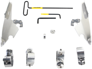 Memphis Shades - Batwing - Mounting Kit - Polished - XL12C - Batwing Fairing Trigger-Lock Mounting Kit - MEK2008 Memphis Shades - Batwing - Mounting Kit - Polished - XL12C - Batwing Fairing Trigger-Lock Mounting Kit - MEK2008