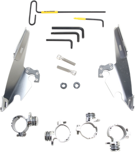 Memphis Shades - Batwing - Mounting Kit - Polished - XL48 - Batwing Fairing Trigger-Lock Mounting Kit - MEK2009 Memphis Shades - Batwing - Mounting Kit - Polished - XL48 - Batwing Fairing Trigger-Lock Mounting Kit - MEK2009