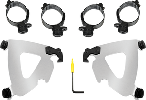Memphis Shades - Road Warrior Mounting Kit - Polished - FLSB - Road Warrior Trigger-Lock Mount Kit - MEK2043 Memphis Shades - Road Warrior Mounting Kit - Polished - FLSB - Road Warrior Trigger-Lock Mount Kit - MEK2043