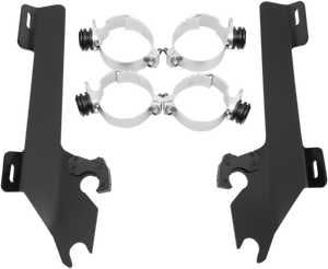 Memphis Shades - Batwing Trigger Lock Mounting Kit - VTX 1800 - Black - Fats/Slim Windshield Trigger-Lock Complete Mount Kit - MEM8996 Memphis Shades - Batwing Trigger Lock Mounting Kit - VTX 1800 - Black - Fats/Slim Windshield Trigger-Lock Complete Mount Kit - MEM8996