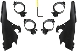 Memphis Shades - Batwing - Mounting Kit - Black - FLSB - Batwing Fairing Trigger-Lock Mounting Kit - MEB2044 Memphis Shades - Batwing - Mounting Kit - Black - FLSB - Batwing Fairing Trigger-Lock Mounting Kit - MEB2044