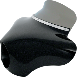 Memphis Shades - Batwing Spoiler Shield - 6.5" - Black - Batwing Spoiler Windshield - MEP8541