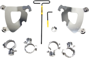 Memphis Shades - Gauntlet Mounting Kit - Polished - XL883 - Gauntlet Fairing Trigger-Lock Hardware Kit - MEK2002 Memphis Shades - Gauntlet Mounting Kit - Polished - XL883 - Gauntlet Fairing Trigger-Lock Hardware Kit - MEK2002