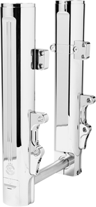 Performance Machine - Lower Fork Leg - Chrome - Dual Disc - 49 mm - Lower Fork Legs - 0208-2177-CH Performance Machine - Lower Fork Leg - Chrome - Dual Disc - 49 mm - Lower Fork Legs - 0208-2177-CH