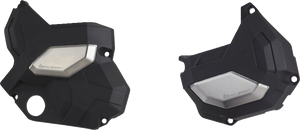 Polisport - Clutch/Alternator Cover Kit - Black - Clutch/Alternator Cover Kit - 91107