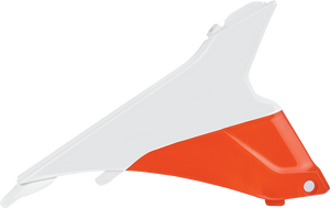 Polisport - Airbox Cover -  OEM White/Orange - KTM - Air Box Covers - 8455100001 Polisport - Airbox Cover -  OEM White/Orange - KTM - Air Box Covers - 8455100001