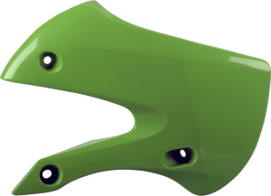 Polisport - Radiator Cover - OEM Green - KX 65 | KLX 110 - Radiator Covers For Kawasaki - 8429300014