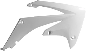 Polisport - Radiator Cover - White - CRF 250R/450R - Radiator Covers For Honda - 8412700002