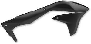 Polisport - Radiator Cover - Black - KX 450F - Radiator Covers For Kawasaki - 8418300003