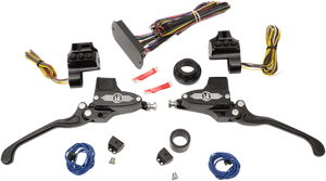 Performance Machine - Handlebar Controls - Hydraulic - 9/16" Master Cylinder - Black - CAN-Bus Handlebar Control Kit - 0062-4025-BM