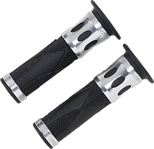 Pro Grip - Grips - 728 - Open Ends - Silver - 728 Superbike Grips - PA0728OECRAG Pro Grip - Grips - 728 - Open Ends - Silver - 728 Superbike Grips - PA0728OECRAG