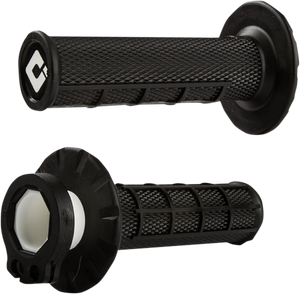 Odi - Grips - MX - Half Waffle - Black - V2 Waffle Lock-On Grips - H36HWB Odi - Grips - MX - Half Waffle - Black - V2 Waffle Lock-On Grips - H36HWB