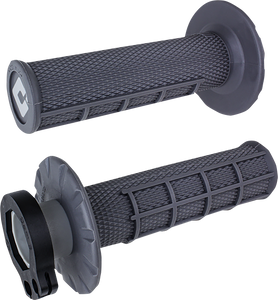 Odi - Grips - MX - Half Waffle - Graphite - V2 Waffle Lock-On Grips - H36HWH Odi - Grips - MX - Half Waffle - Graphite - V2 Waffle Lock-On Grips - H36HWH