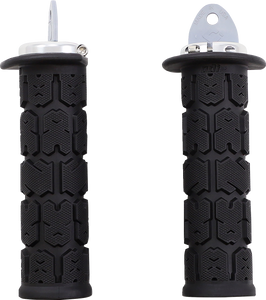 Odi - Grips - Rogue - ATV/PWC - Black/Silver - Rogue ATV/PWC Grips - J33RGB-S