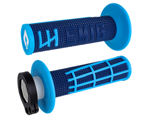 Odi - Grips - Emig 2.0 - Navy/Cyan - Emig 2.0 Lock-On Grips - H36E2DU