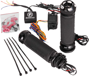 Performance Machine - Grips - Apex - Heated - Cable - Contrast Cut - Apex Heated Grips - 0063-2092-BM