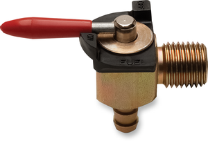Motion Pro - 90 Degree Fuel Valve - 1/4" NPT - 1/4" Barb - Fuel Valve - 12-0085