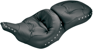 Mustang - Studded Regal Seat - '97-'07 FLT - One-Piece 2-Up Ultra Touring Seat - 75570 Mustang - Studded Regal Seat - '97-'07 FLT - One-Piece 2-Up Ultra Touring Seat - 75570