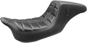 Mustang - Squareback One-Piece Seat - Tuck and Roll - Black w/ Black Stitching - Squareback One-Piece Seat - 75239 Mustang - Squareback One-Piece Seat - Tuck and Roll - Black w/ Black Stitching - Squareback One-Piece Seat - 75239