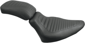 Mustang - Tripper Rear Seat - Tuck and Roll -  FLST '08-'17 - Tripper Rear Passenger Seat - 76737 Mustang - Tripper Rear Seat - Tuck and Roll -  FLST '08-'17 - Tripper Rear Passenger Seat - 76737