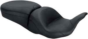 Mustang - Lowdown Seat - Plain - FLHR/X/T/TR '08+ - Lowdown 2-Up Seat - 79700