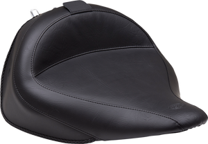 Mustang - Wide Solo Seat - With Backrest - Vintage - Black - Smooth - Wide Solo Seat with Removable Backrest - 79914 Mustang - Wide Solo Seat - With Backrest - Vintage - Black - Smooth - Wide Solo Seat with Removable Backrest - 79914