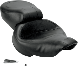 Mustang - Vintage Style Seat - Wide - Smooth - Black - Dyna - Vintage Style Seat - 75111